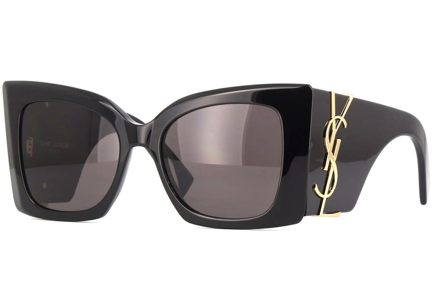Saint Laurent Oversized Sunglasses Black/Black (SL-M119-BLAZE-001)
