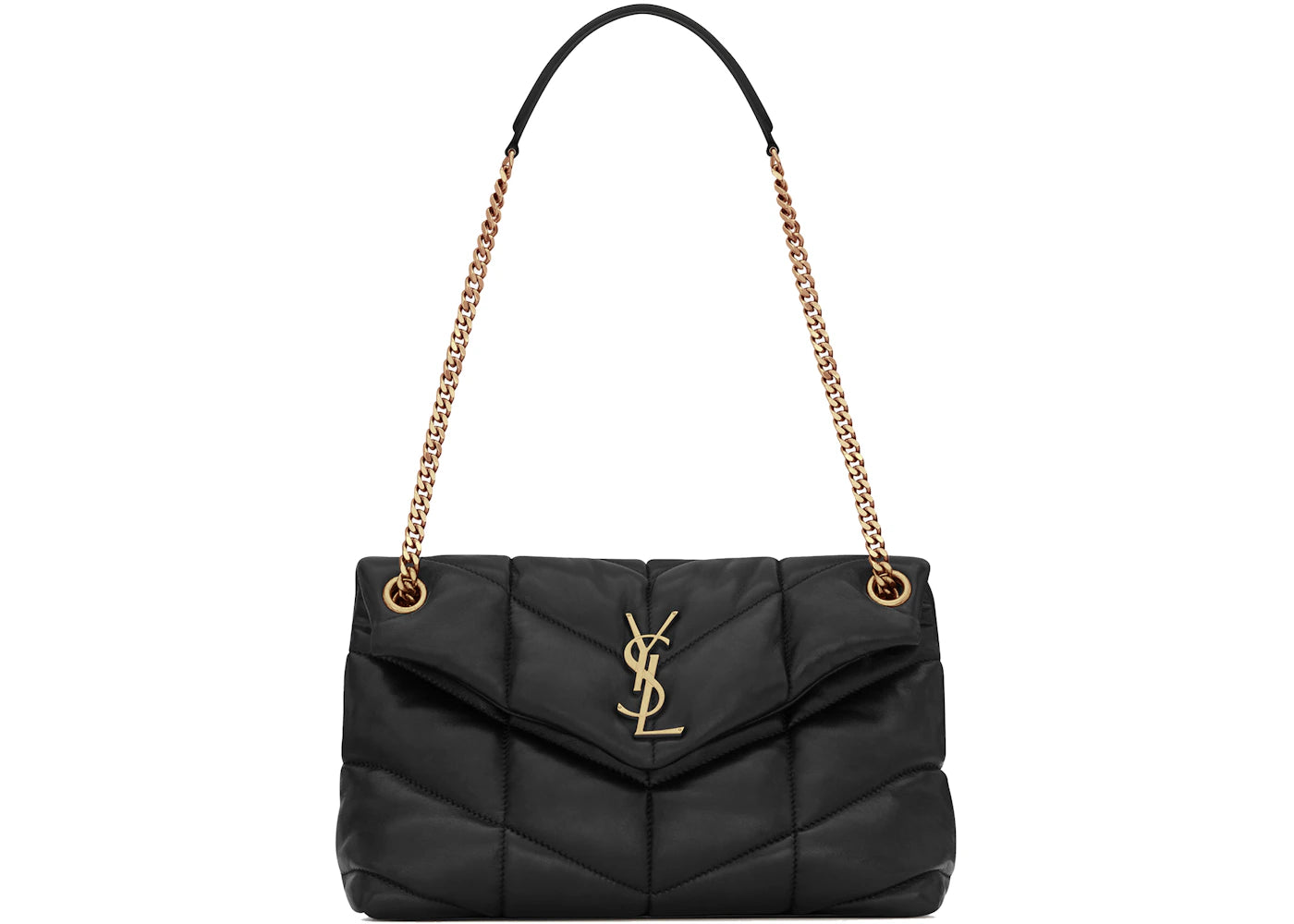 Saint Laurent Quilted Puffer Bag Small Black