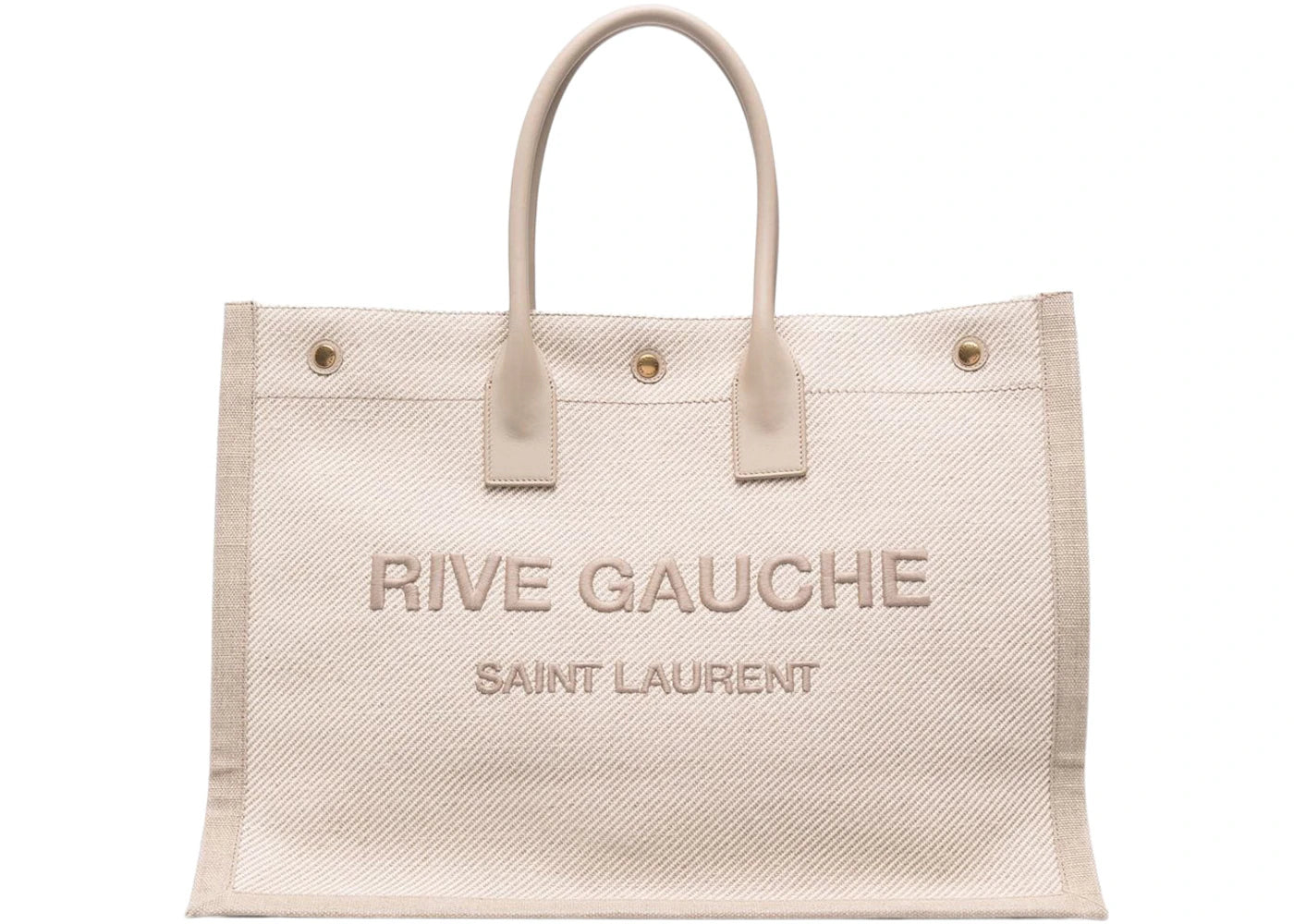 Saint Laurent Rive Gauche Tote Bag Neutrals