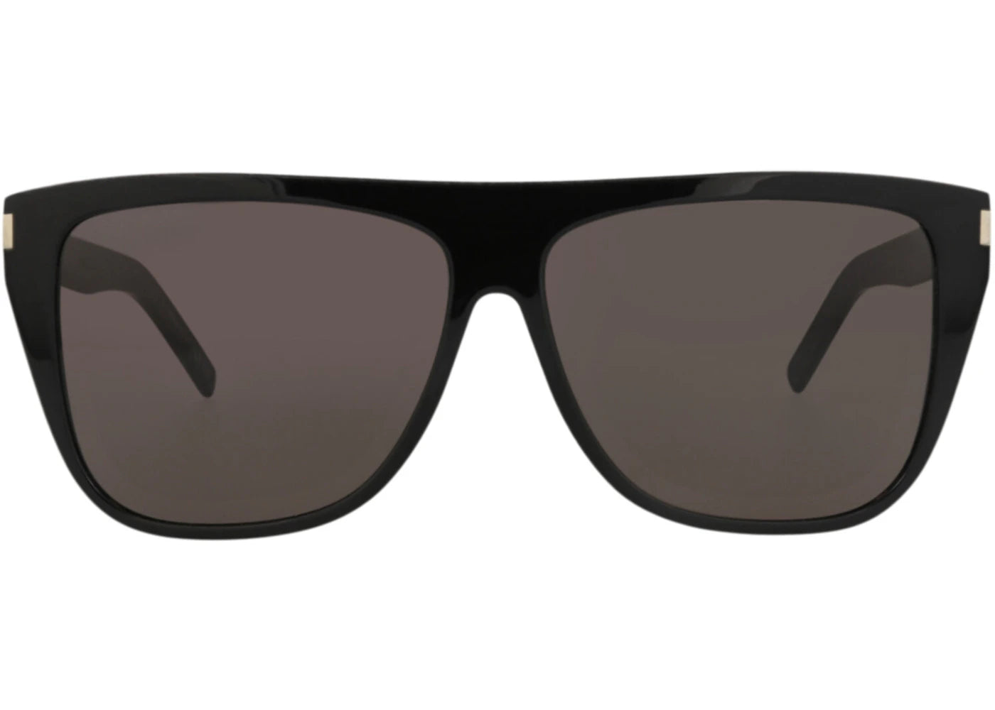 Saint Laurent Round-Frame Acetate Sunglasses Black Black Grey (SL1SLIM-30007144-001)
