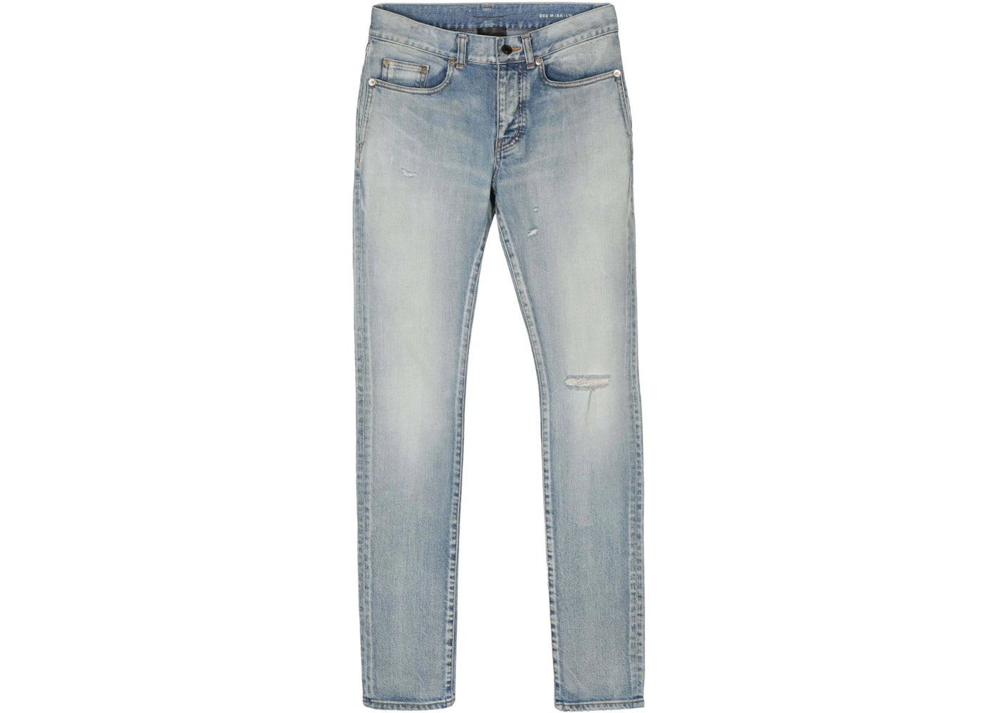 Saint Laurent Skinny 5 Pocket Low Denim Jeans Santa Monica Blue