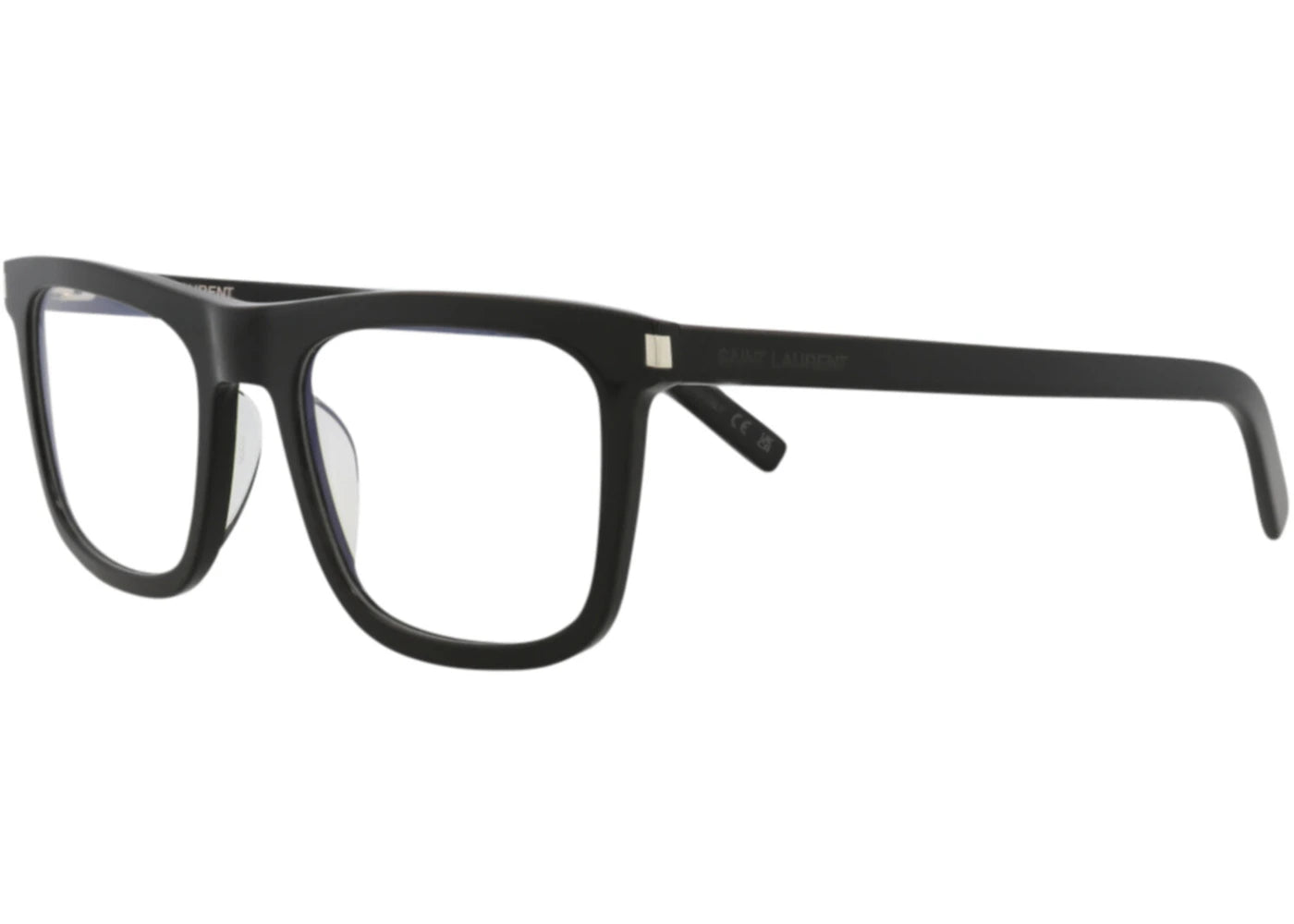 Saint Laurent Square Eyeglasses Black/Black/Transparent (SL547SLIMO-30013701-001)