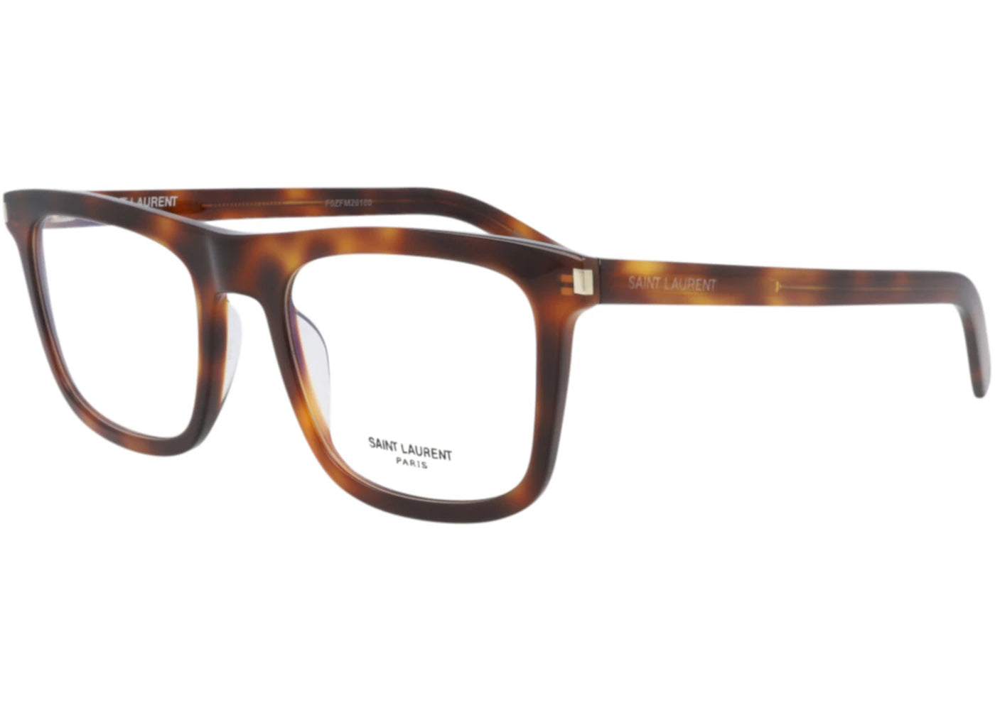 Saint Laurent Square Eyeglasses Havana/Havana/Transparent (SL547SLIMO-30013701-002)