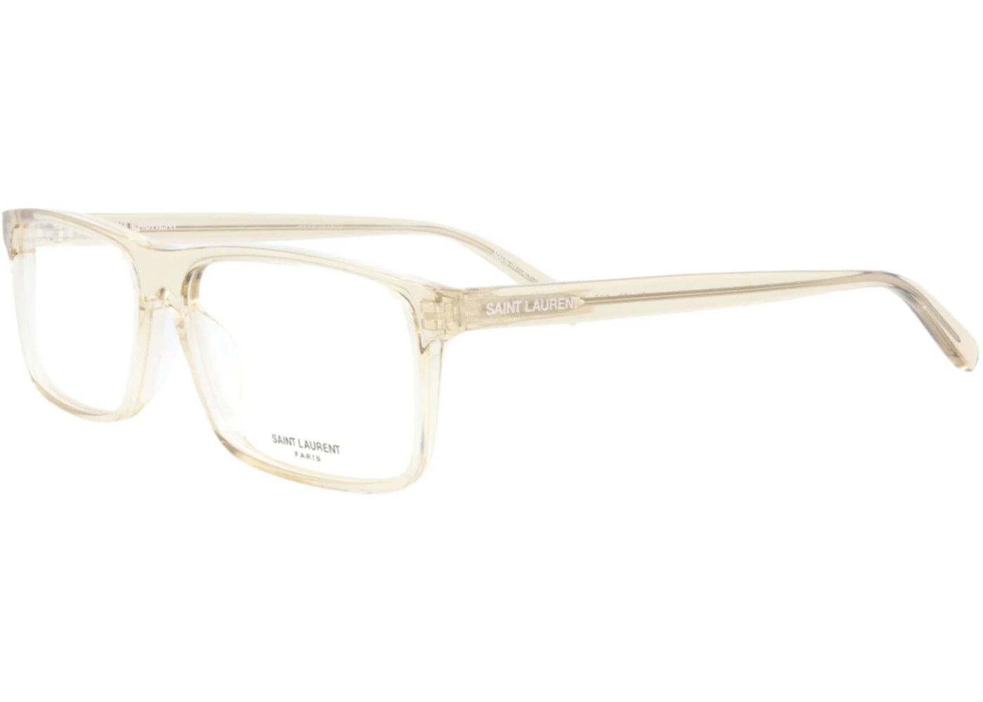 Saint Laurent Square Eyeglasses Yellow/Yellow/Transparent (SL483-30011681-006)