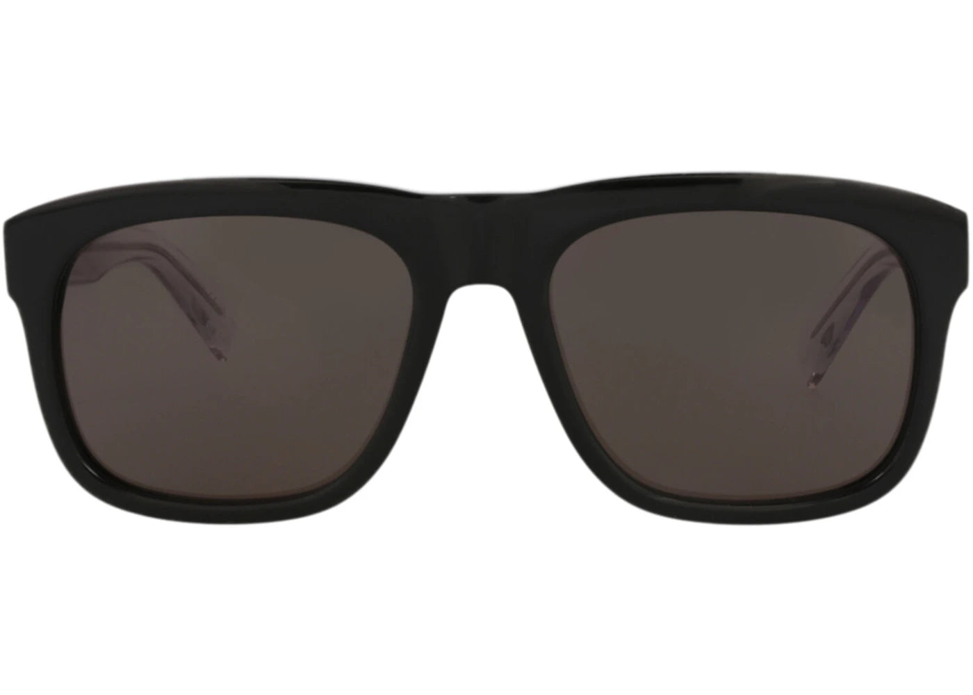 Saint Laurent Square-Frame Acetate Sunglasses Black/Crystal/Black (SL558-30013781-001)