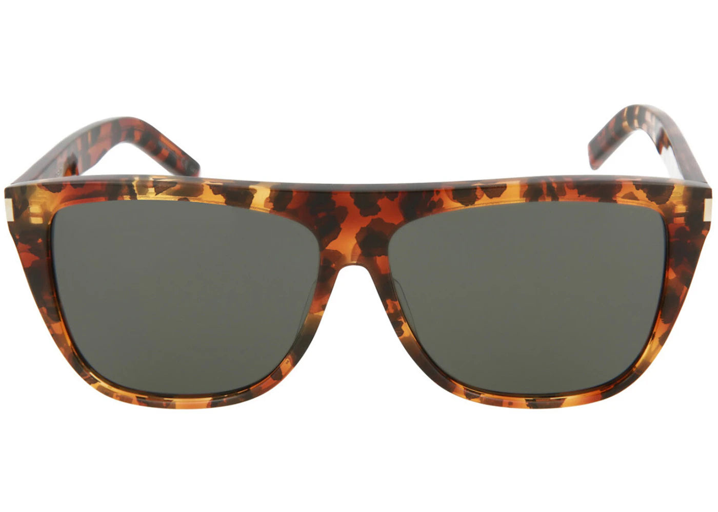Saint Laurent Square-Frame Acetate Sunglasses Havana/Grey (SL1-30000164-015)