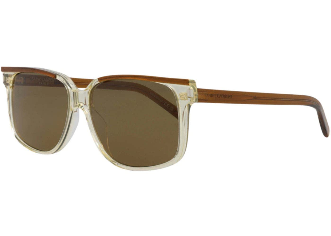 Saint Laurent Square Rectangle Sunglasses Brown (SL599-30014319-002)