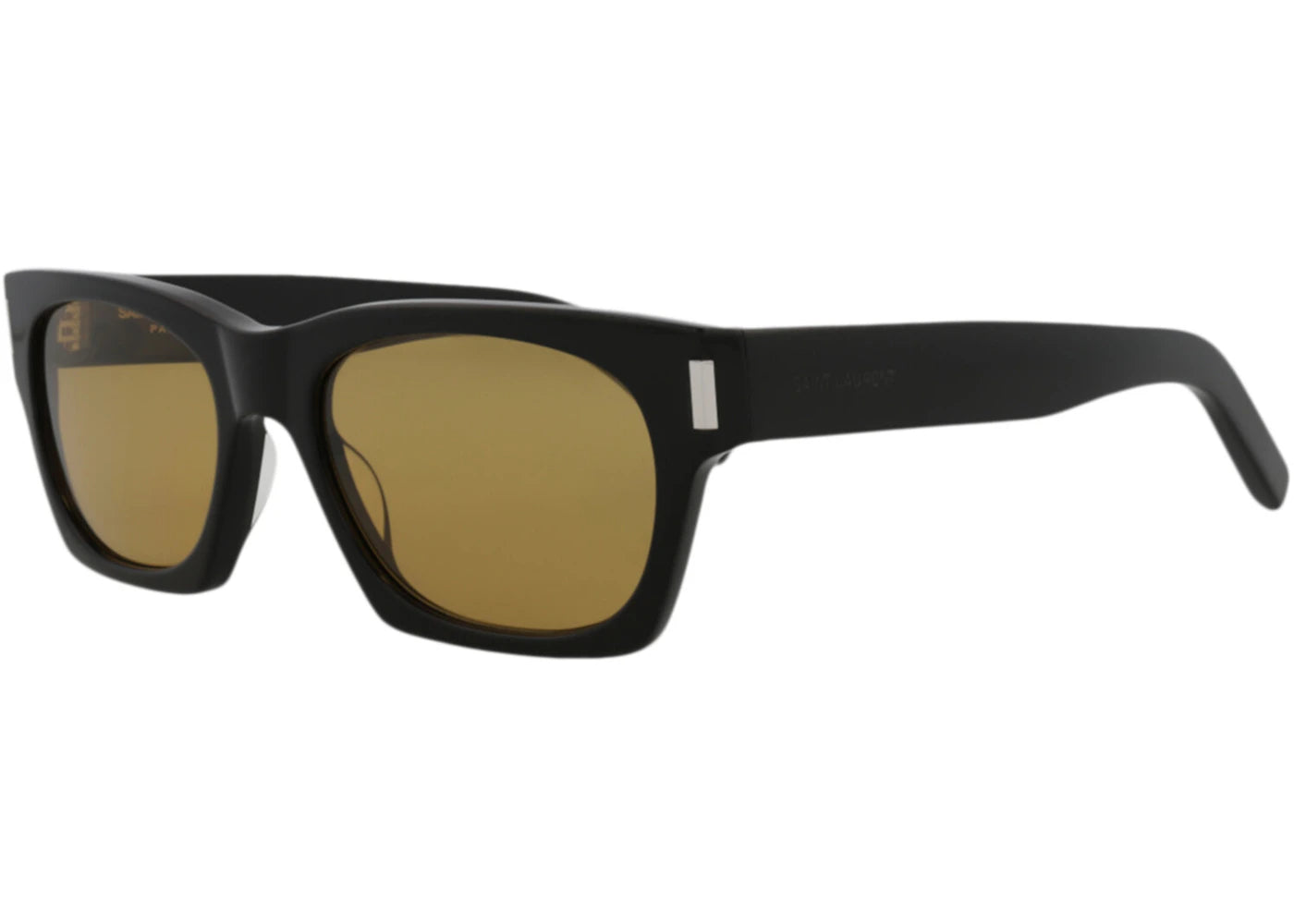 Saint Laurent Square Sunglasses Black/Black/Yellow (SL402-30009329-010)