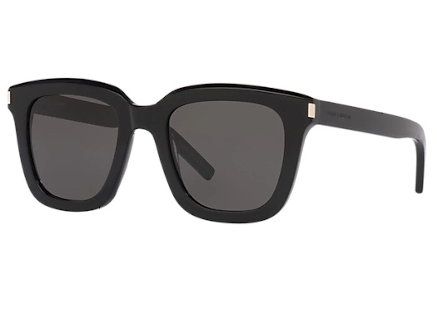 Saint Laurent Square Sunglasses Black/Dark Grey (SL465-001-51)