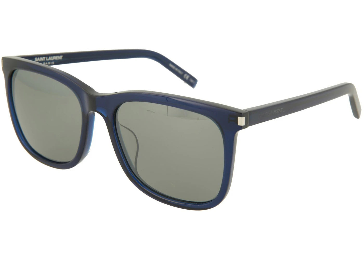 Saint Laurent Square Sunglasses Blue/Blue/Silver (SL116K-30000489-003)