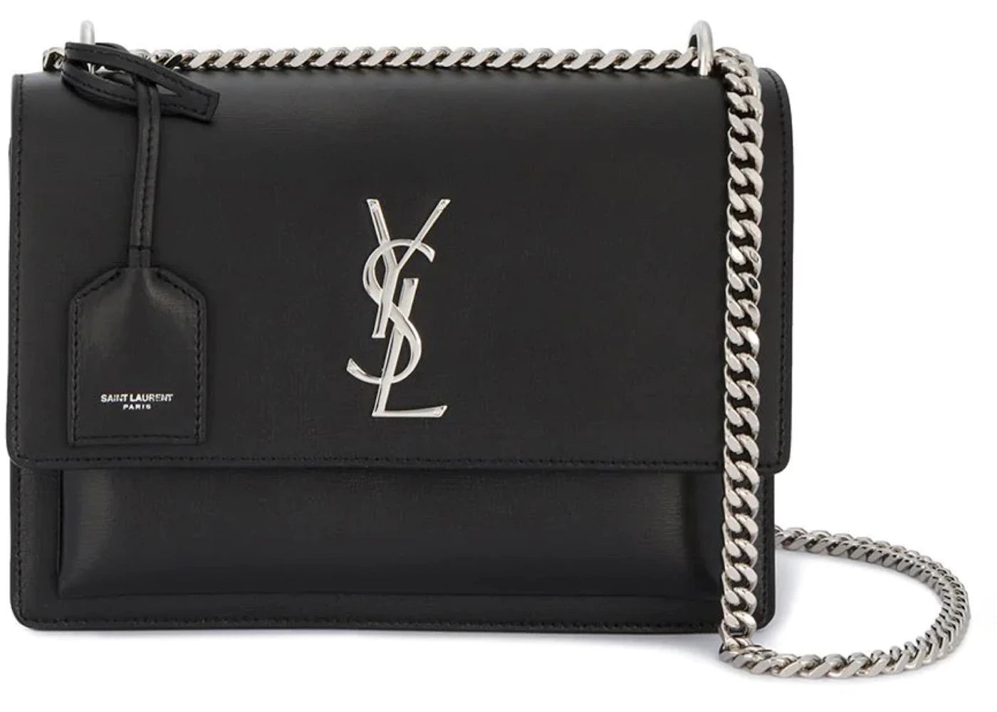 Saint Laurent Sunset Crossbody Bag Medium Black