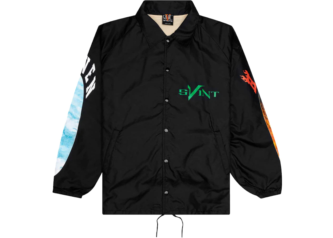 Saint Michael x Vlone Coaches Skull Jacket Black