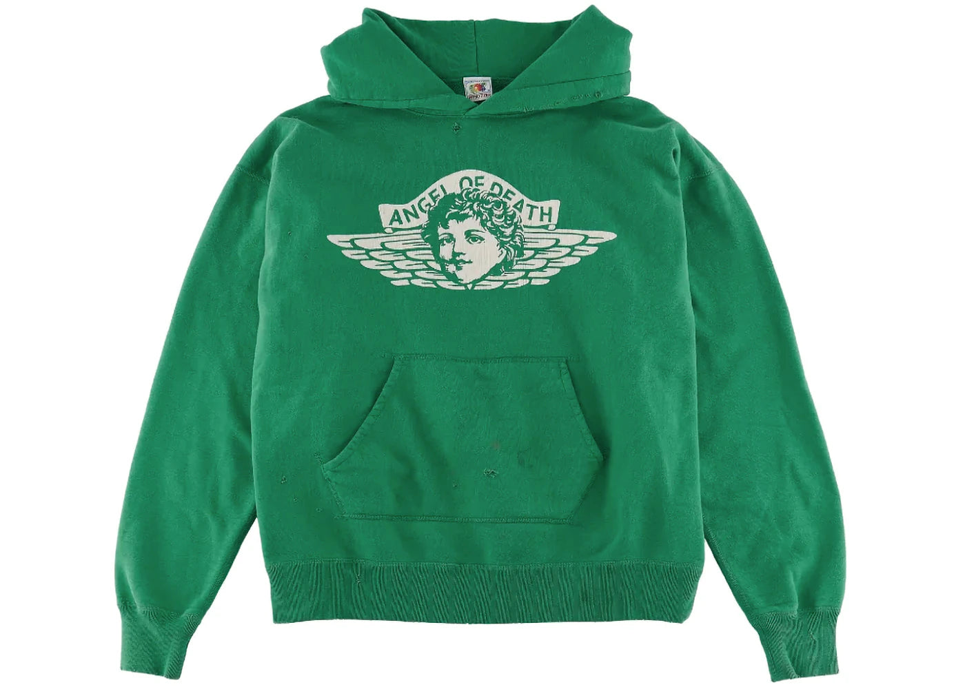Saint Mxxxxxx Angel Hoodie Vintage Green