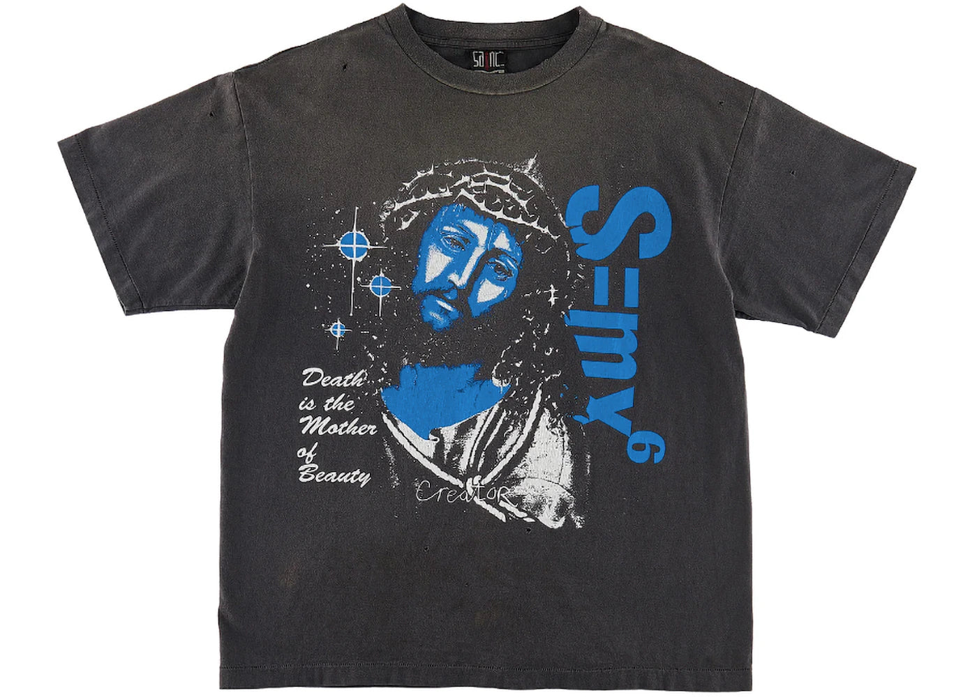 Saint Mxxxxxx Death is MTHR T-Shirt Vintage Black