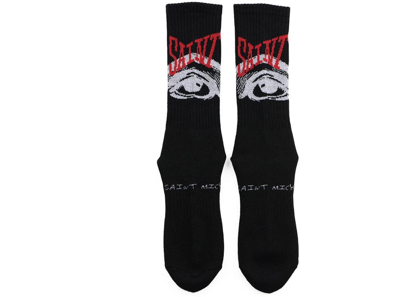 Saint Mxxxxxx Eye Socks Black