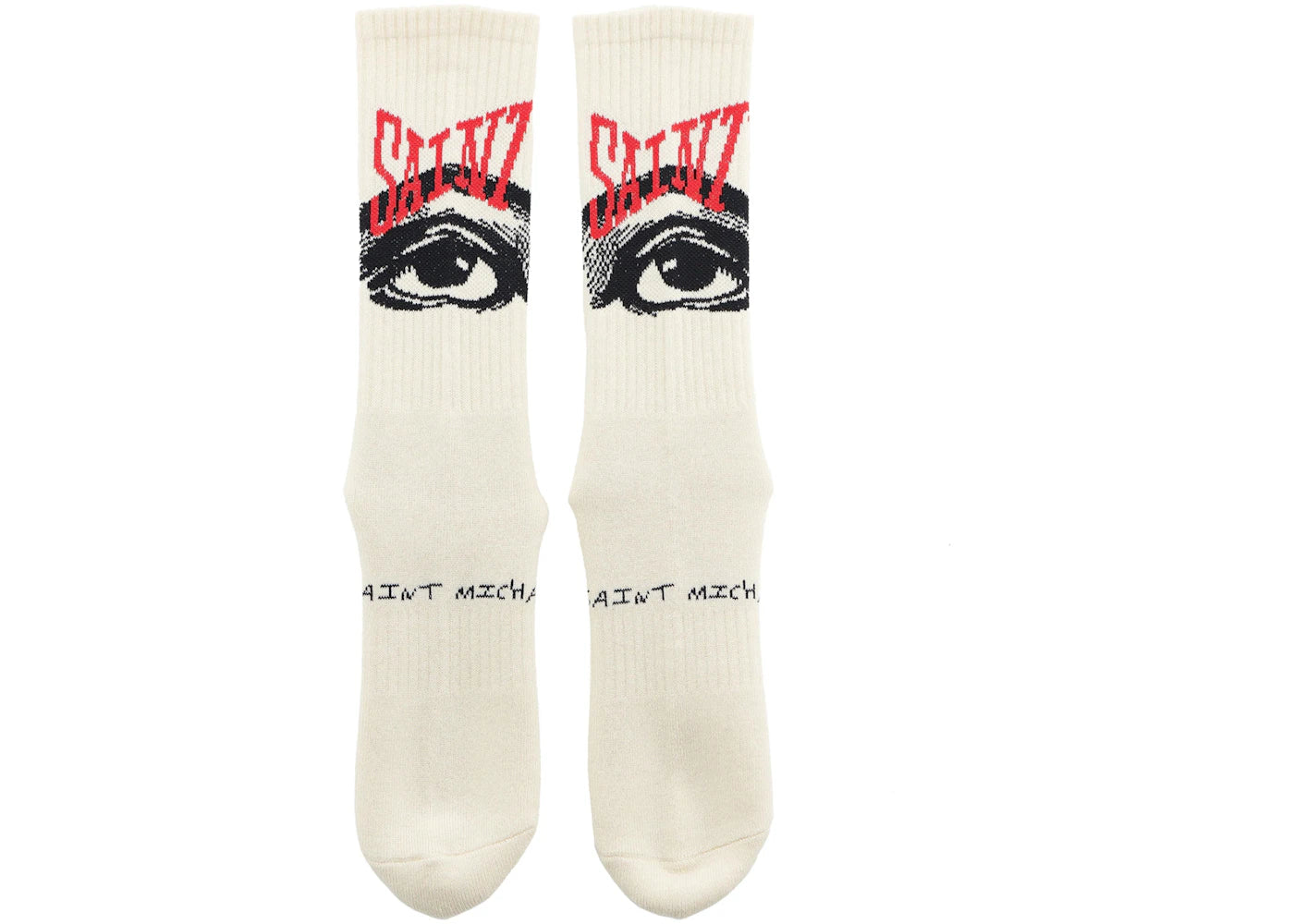 Saint Mxxxxxx Eye Socks Ecru