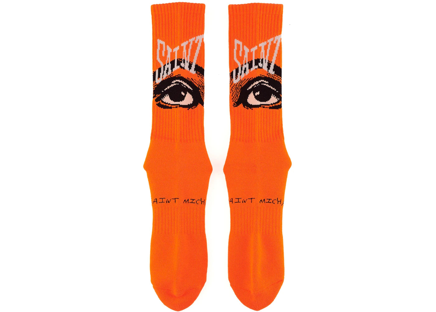 Saint Mxxxxxx Eye Socks Orange