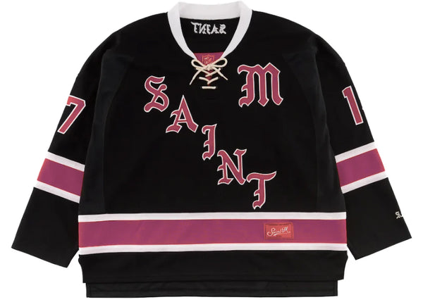 Saint Mxxxxxx Game Shirt L/S Tee Black Red – Side Kicks