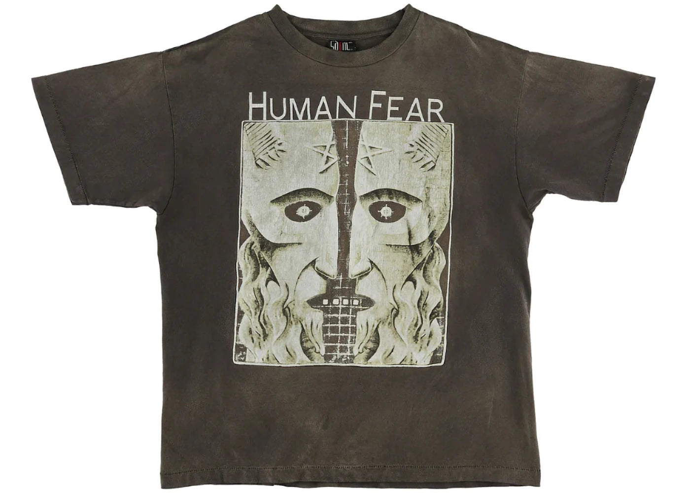Saint Mxxxxxx Human Fear T-Shirt Vintage Black