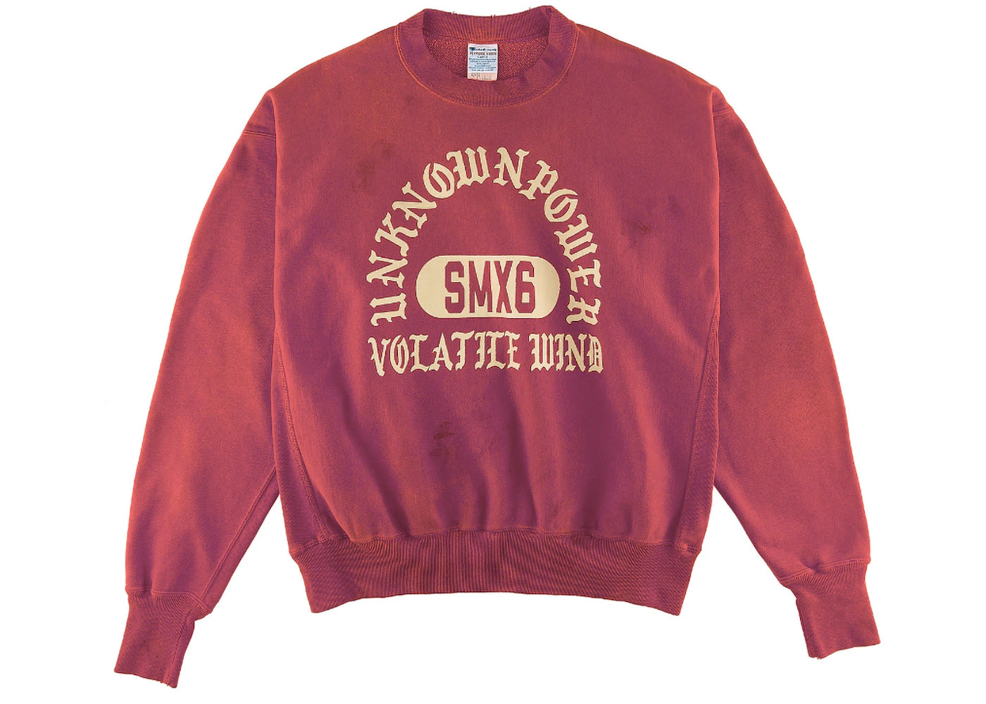 Saint Mxxxxxx Unknown PWR Crewneck Sweatshirt Red