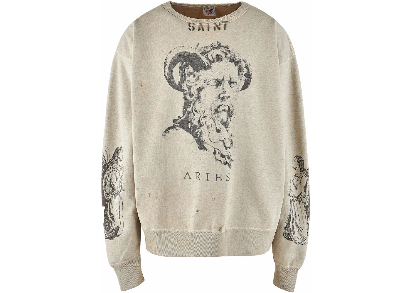 Saint Mxxxxxx x Aries Crewneck Sweat Grey