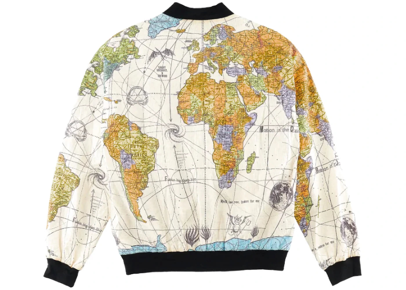Saint Mxxxxxx x Dr. Woo World Map Jacket White Multi