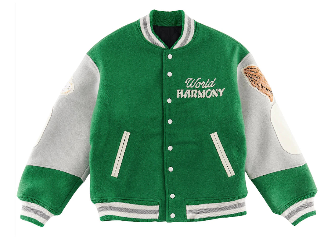Saint Mxxxxxx x Shermer Academy Varsity Jacket Green
