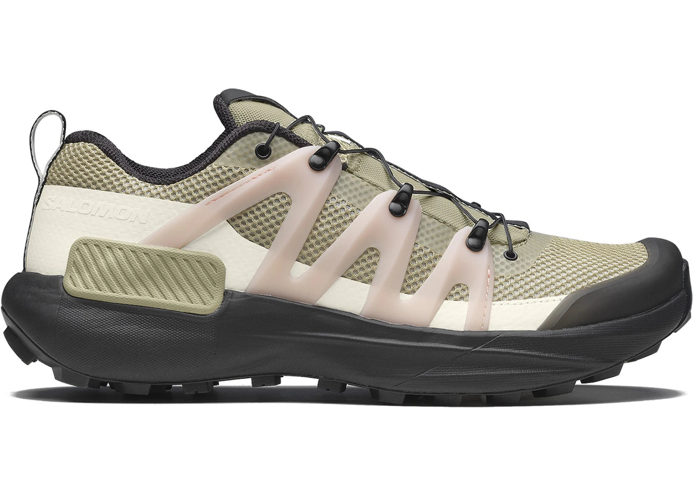 Salomon Genesis Advanced Pale Olive Green Black Impatiens Pink