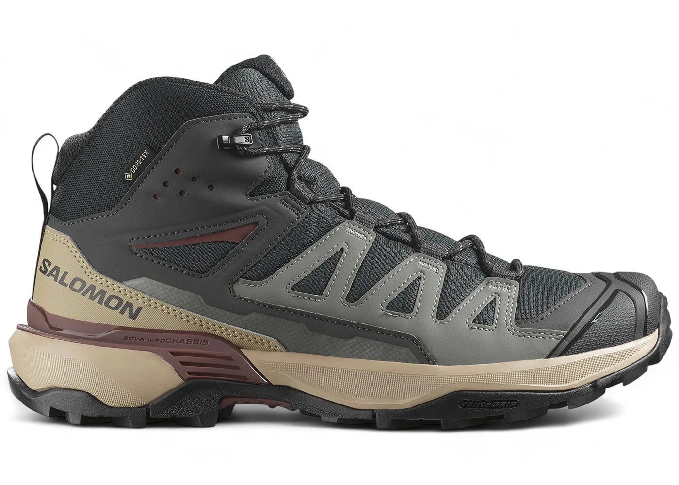 Salomon X Ultra 360 Mid Gore-Tex Phantom Desert Tan Rum Raison