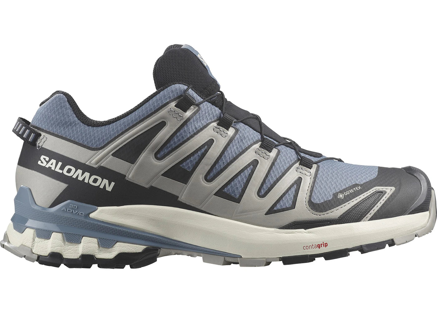 Salomon XA Pro 3D V9 Gore-Tex Flint Stone Black Ghost Grey