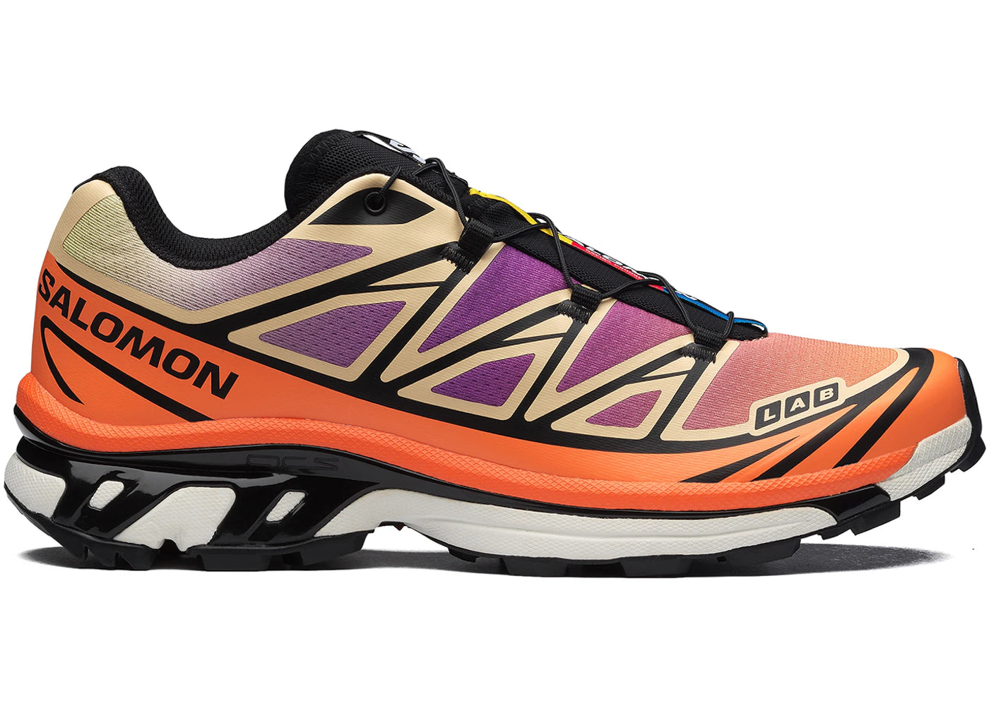 Salomon XT-6 Black Almond Dragon Fire