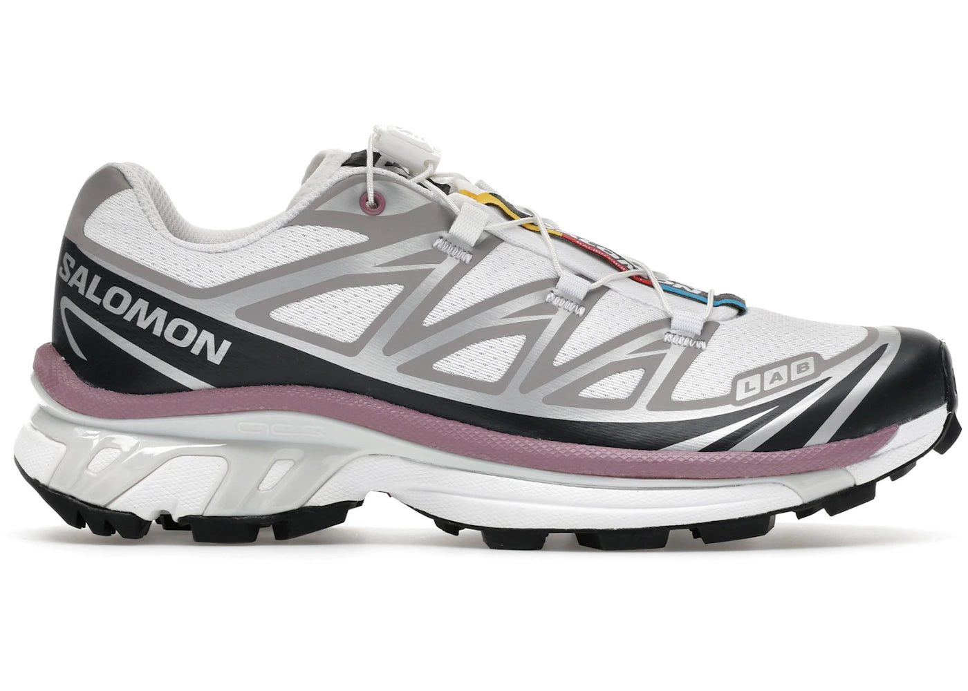 Salomon XT-6 White Black Dusky Orchid