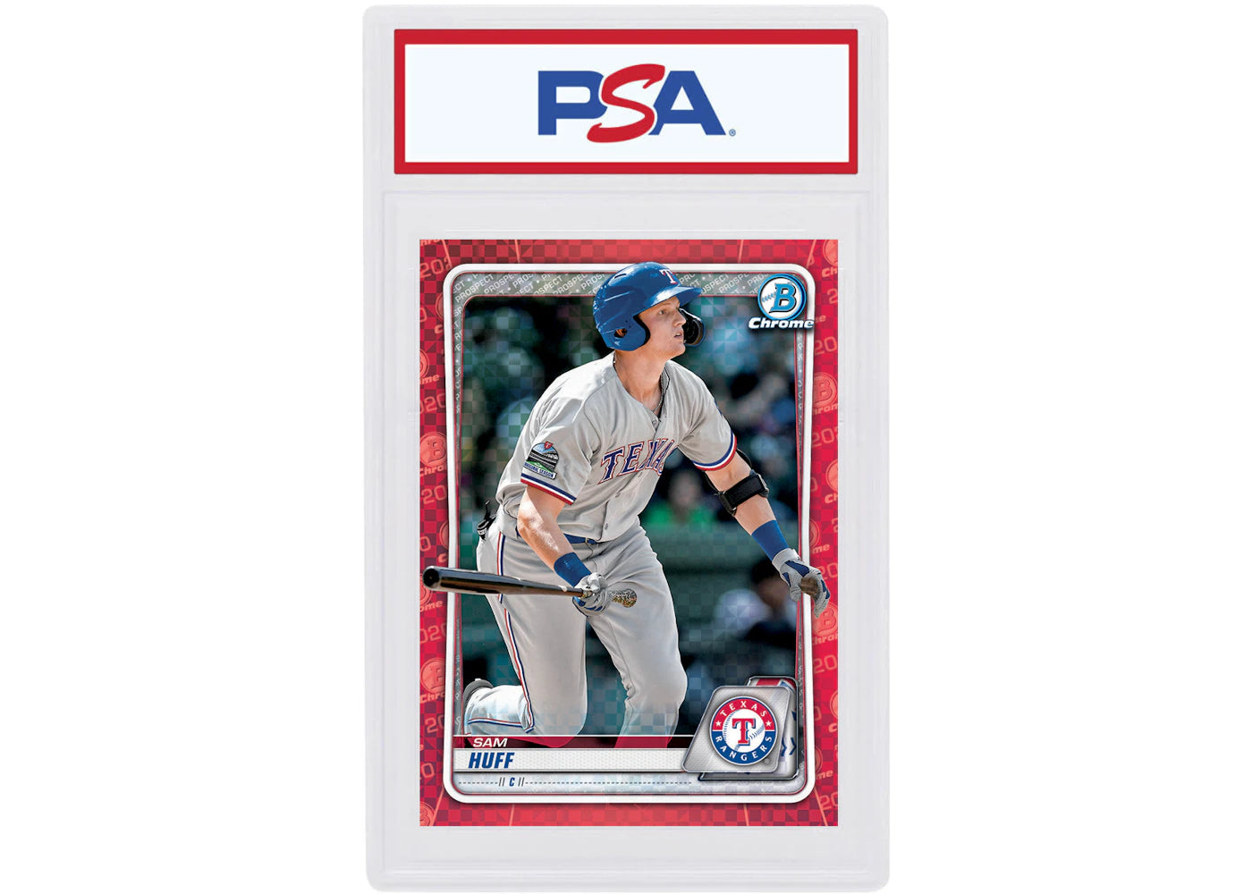 Sam Huff 2020 Bowman Chrome X Red X-Fractor 1/1 #BCP-237