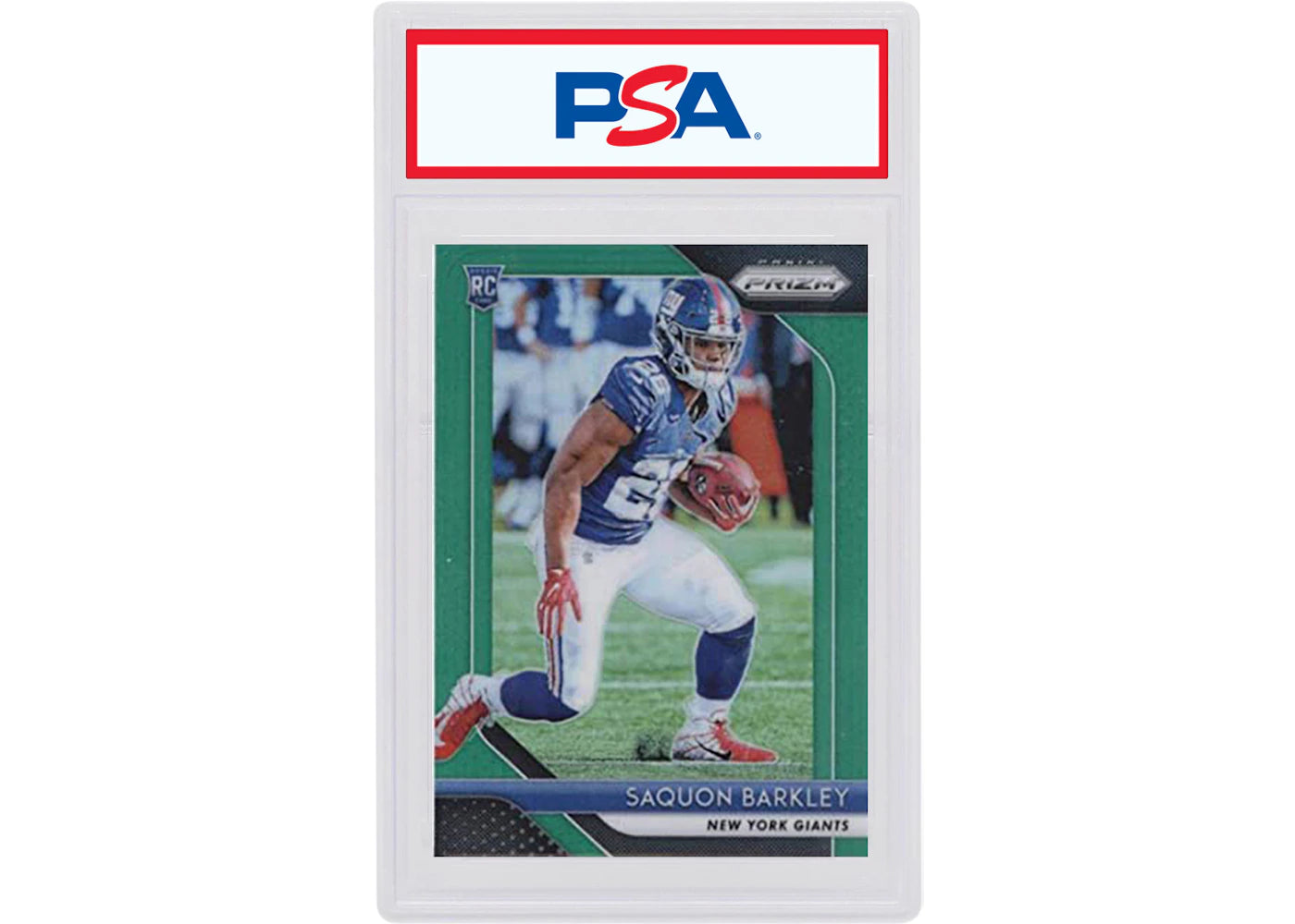 Saquon Barkely 2018 Panini Prizm Rookie Green #202 (PSA or BGS Graded)