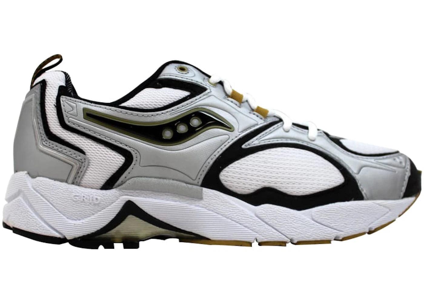 Saucony Grid Stability MC Wide White/Silver-Gold