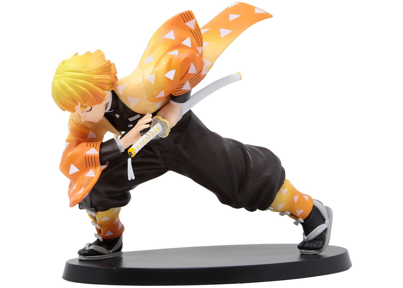 SEGA Demon Slayer Kimetsu No Yaiba Agatsuma Zenitsu SPM Action Figure Black & Orange