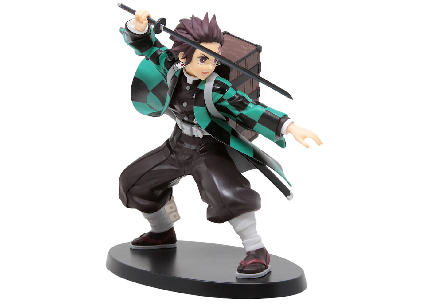 SEGA Demon Slayer Kimetsu No Yaiba Kamado Tanjiro SPM Action Figure Black & Green