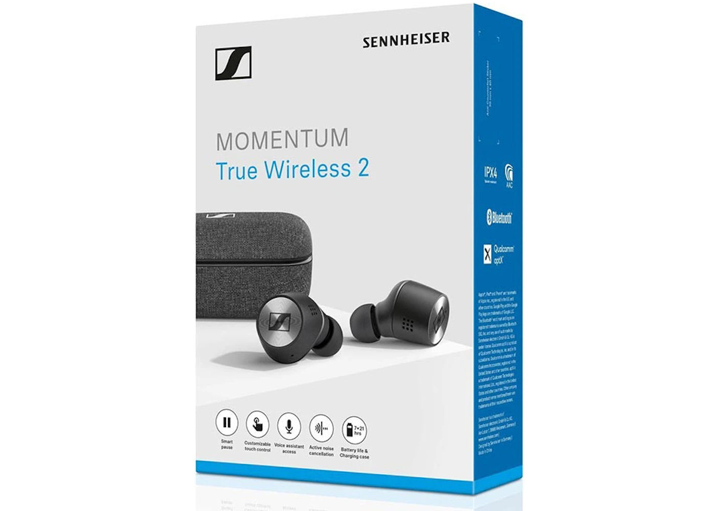 Sennheiser MOMENTUM True Wireless 2 Bluetooth Earbuds M3IETW2 BLACK