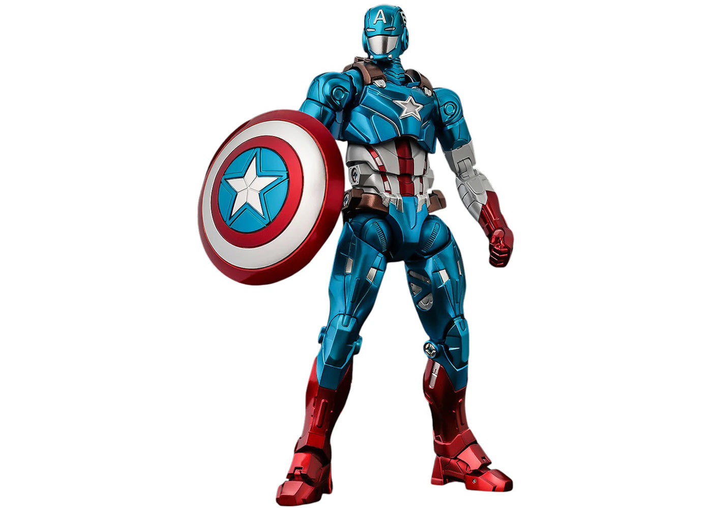 Sentinel Fighting Armor Marvel Captain America Action Figure Red, White & Blue