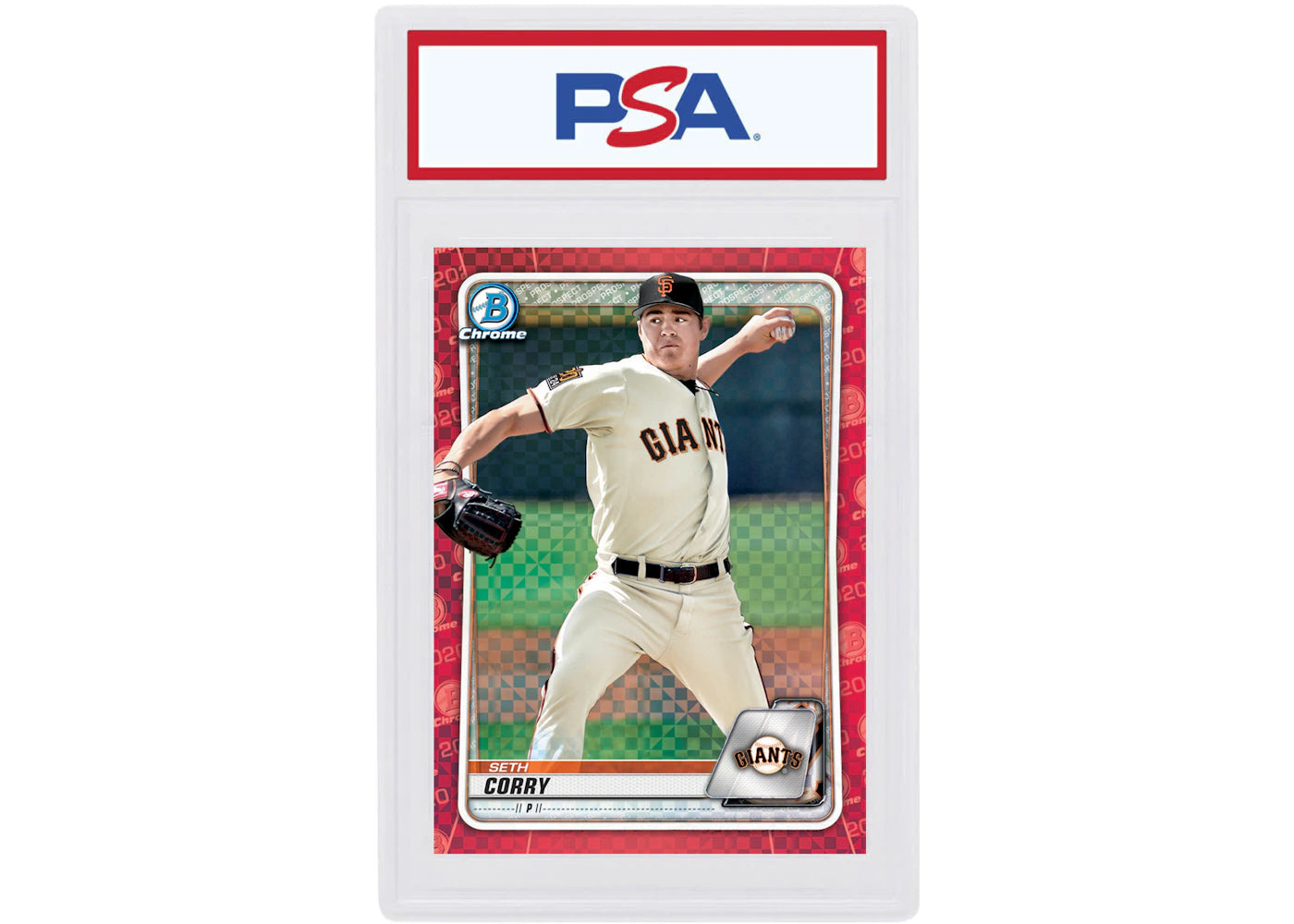 Seth Corry 2020 Bowman Chrome X Red X-Fractor 1/1 #BCP-242 (PSA or BGS Graded)
