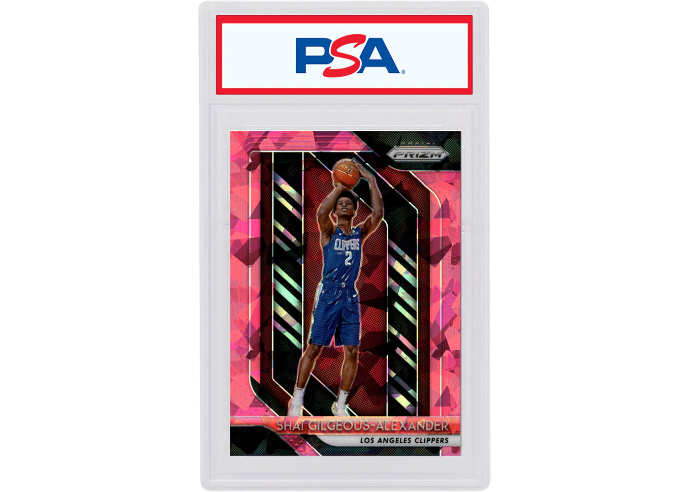 Shai Gilgeous-Alexander 2018 Panini Prizm Rookie Pink Ice #184 (PSA or BGS Graded)