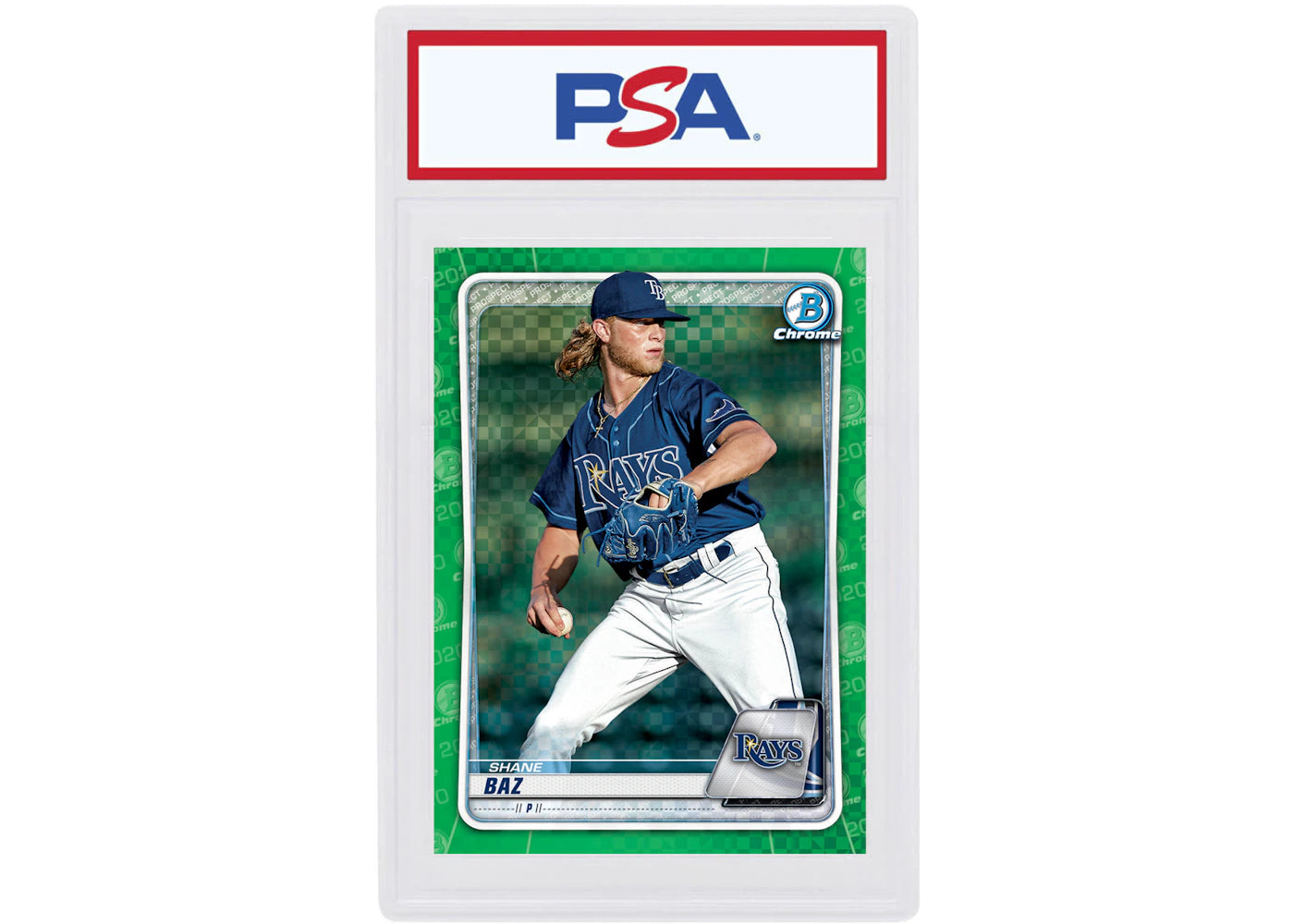 Shane Baz 2020 Bowman Chrome X Green X-Fractor /31 #BCP-221 (PSA or BGS Graded)
