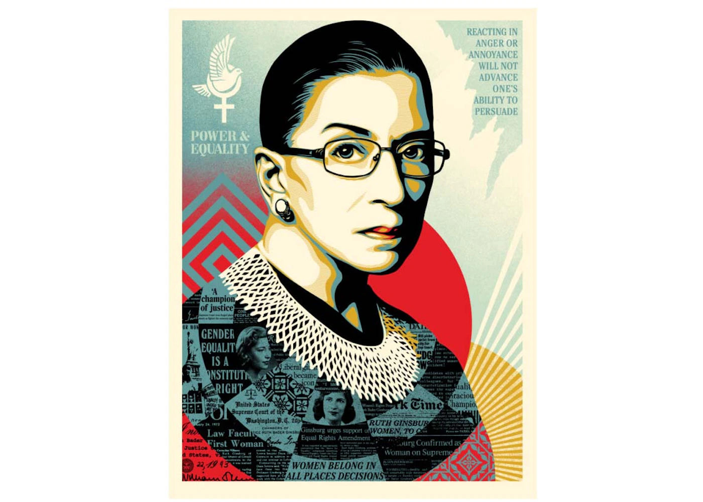 Shepard Fairey A Champion of Justice Ruth Bader Ginsberg Print Small (Signed, Edition of 500)