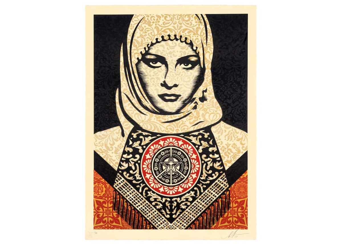 Shepard Fairey Arab Woman Print (Signed, Edition of 89)