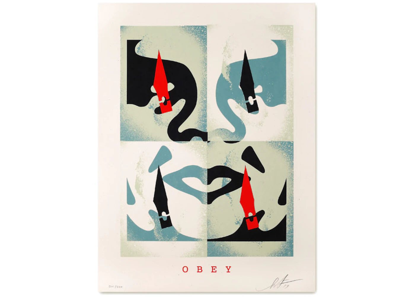 Shepard Fairey Cut It Up Do It Yourself Print Blue (Signed, Edition of 500)