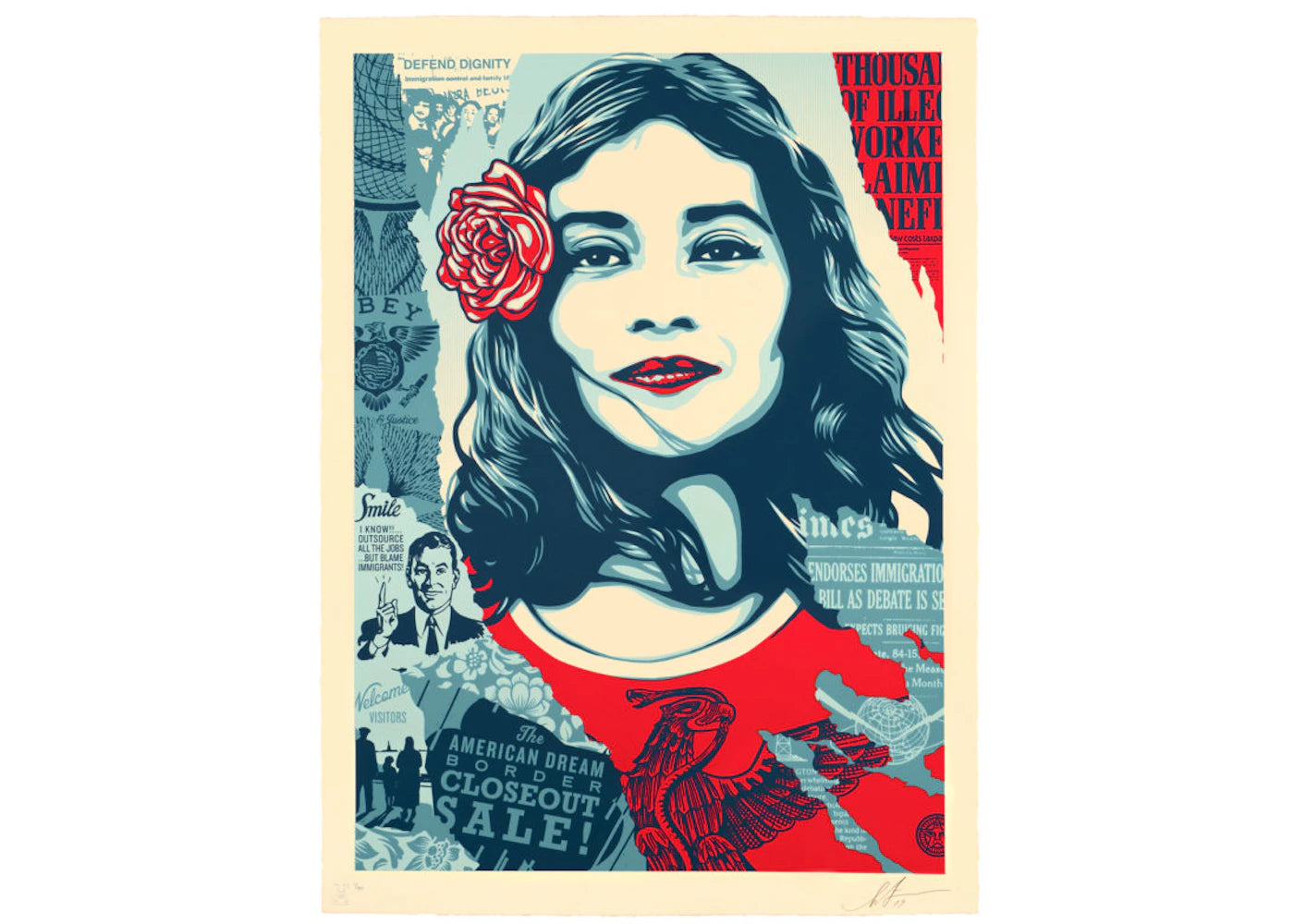 Shepard Fairey Defend Dignity Print (Signed, Edition of 89)