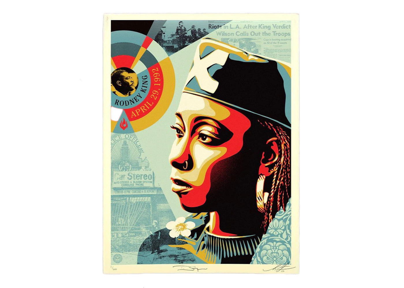 Shepard Fairey Eyes on the King Verdict Print (Signed, Edition of 600)