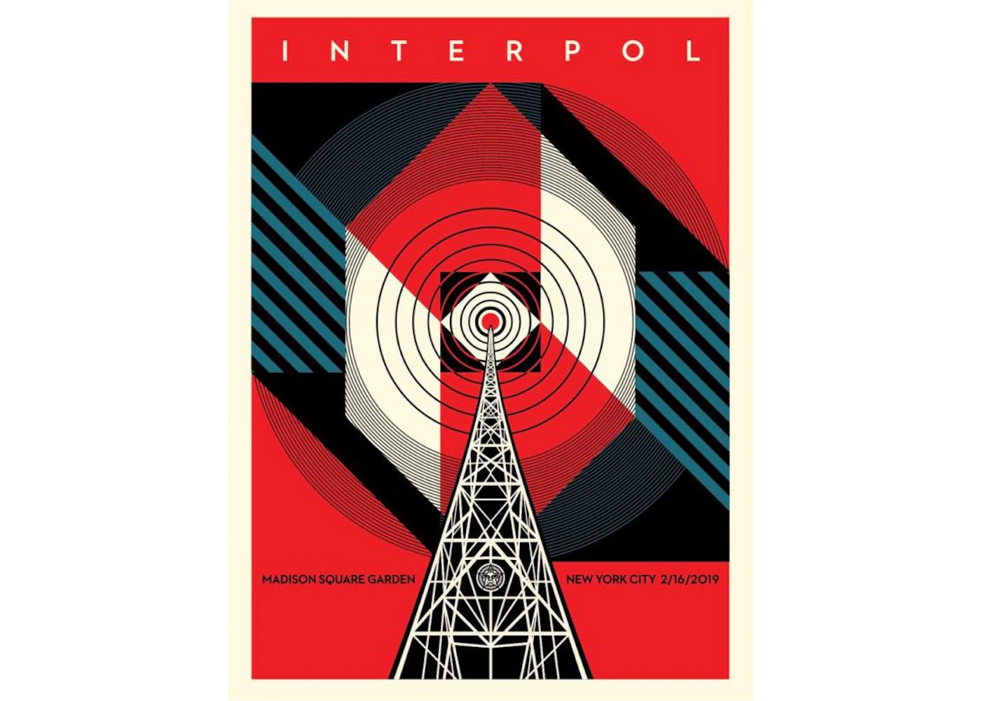 Shepard Fairey Interpol NYC Calling Print (Signed, Edition of 550)