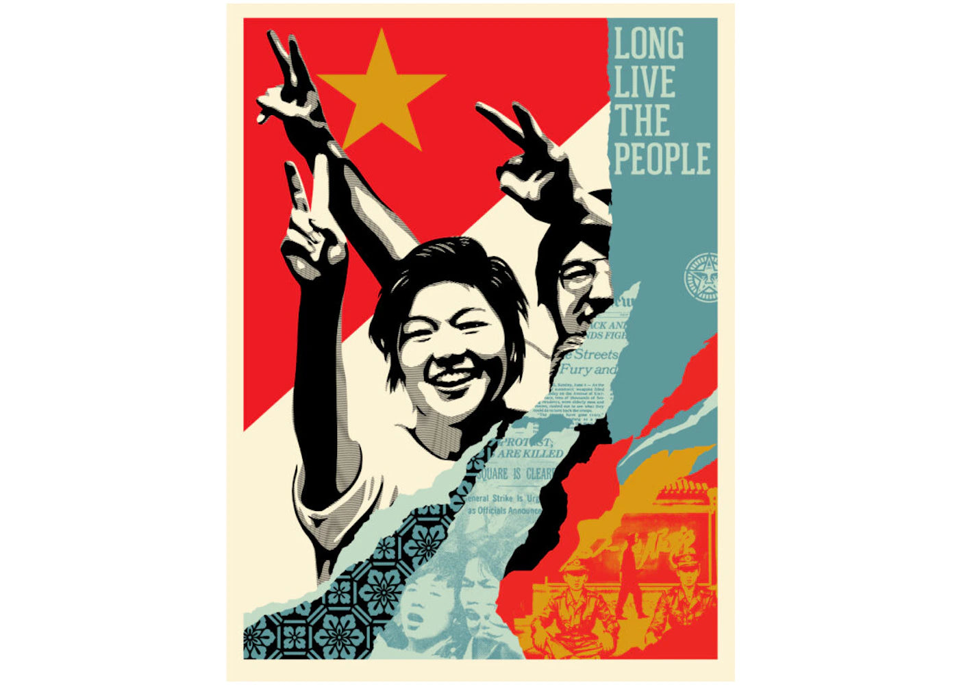 Shepard Fairey Long Live The People Print (Signed, Edition of 500)