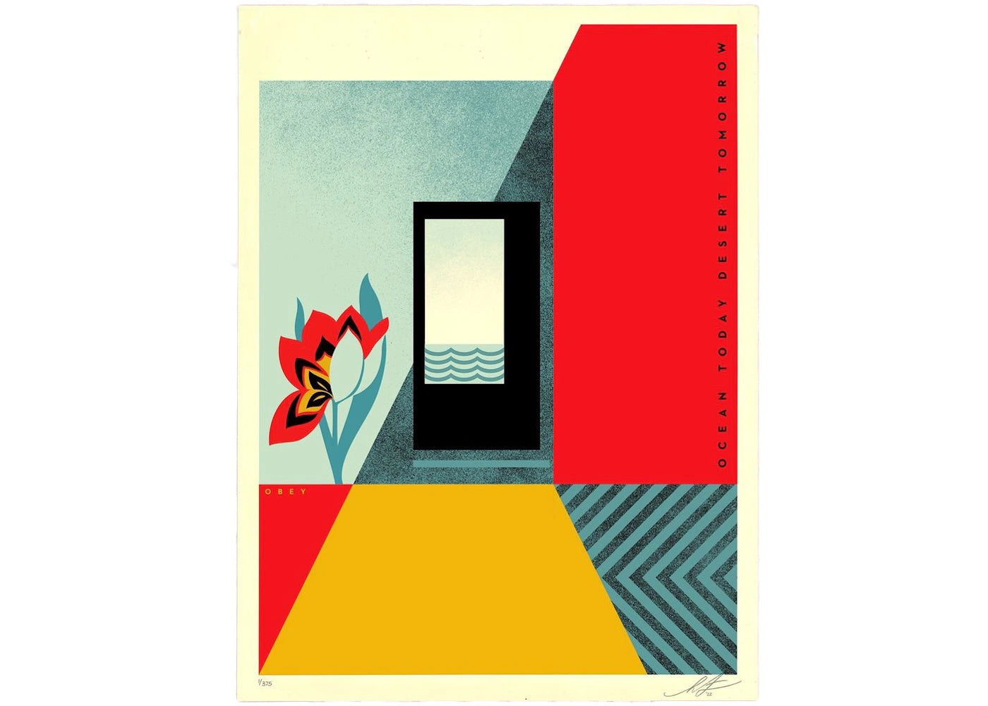Shepard Fairey Ocean Today Desert Tomorrow Print (Signed, Edition of 375)
